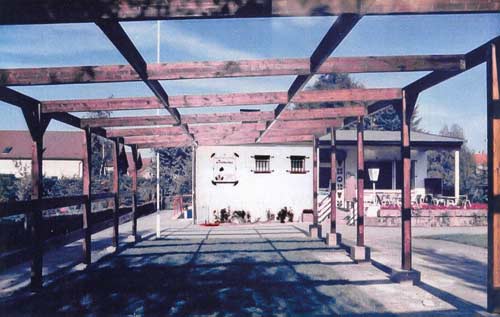 Bau der Pergola